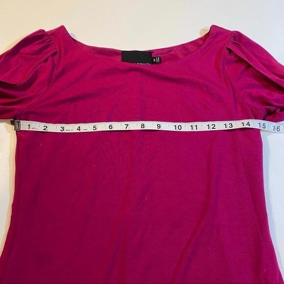 Cynthia Rowley Size XS Megenta Split Sleeve‎ Boat Neck Comfy Boho Dress - Picture 3 of 6